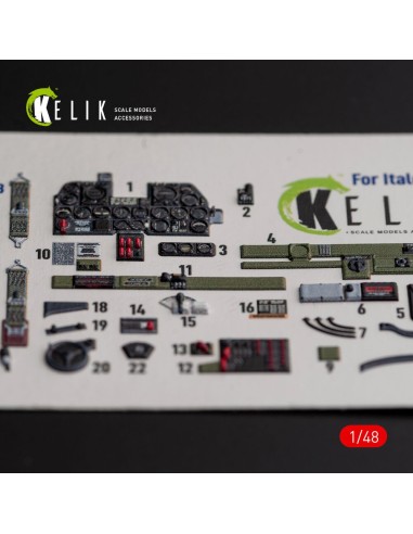 ?-47D Thunderbolt interior 3D decals for Italeri/Academy kit 