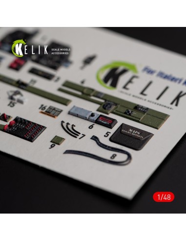?-47D Thunderbolt interior 3D decals for Italeri/Academy kit 