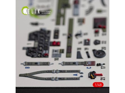 ?-47D Thunderbolt interior 3D decals for Italeri/Academy kit 