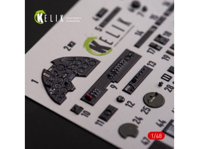 ?-38F Lightning - interior 3D decals for Academy kit 