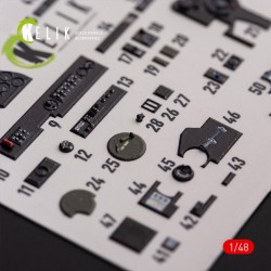 ?-38F Lightning - interior 3D decals for Academy kit  2