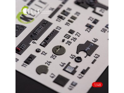 ?-38F Lightning - interior 3D decals for Academy kit 