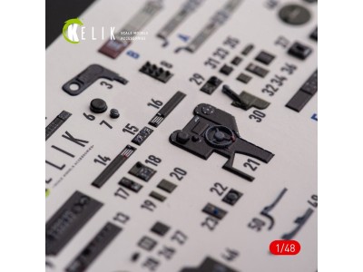 ?-38F Lightning - interior 3D decals for Academy kit 