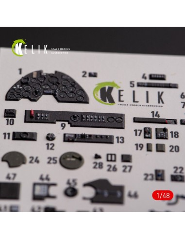 ?-38F Lightning - interior 3D decals for Academy kit 