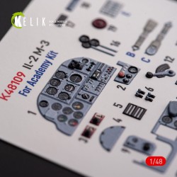IL-2M3 - interior 3D decals for Academy/Accurate Miniatures kit 