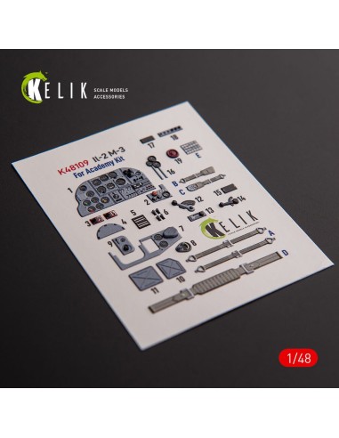 IL-2M3 - interior 3D decals for Academy/Accurate Miniatures kit 