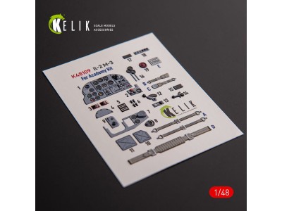 IL-2M3 - interior 3D decals for Academy/Accurate Miniatures kit 