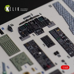 A-10C Thunderbolt II interior 3D decals for Italeri kit 