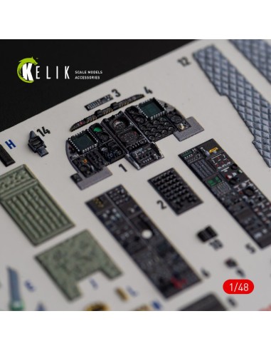 A-10C Thunderbolt II interior 3D decals for Italeri kit 