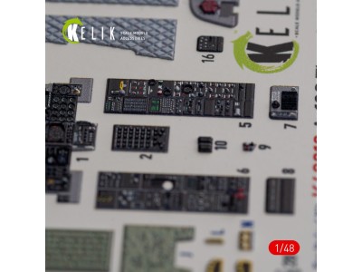 A-10C Thunderbolt II interior 3D decals for Italeri kit 