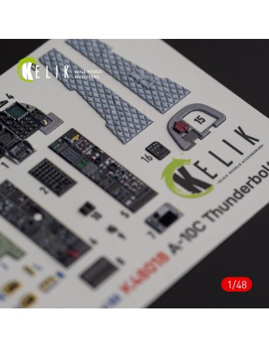 A-10C Thunderbolt II interior 3D decals for Italeri kit 