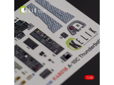 A-10C Thunderbolt II interior 3D decals for Italeri kit 