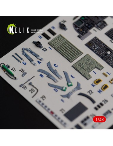 A-10C Thunderbolt II interior 3D decals for Italeri kit 