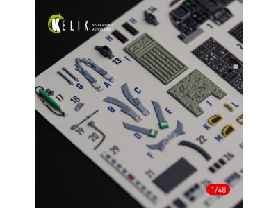 A-10C Thunderbolt II interior 3D decals for Italeri kit 