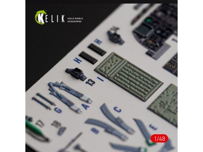 A-10C Thunderbolt II interior 3D decals for Italeri kit 