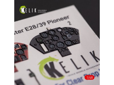 Gloster E28/39 Pioneer - interior 3D decals for ClearProp kit 