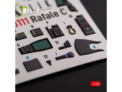 Rafale C - interior 3D decals for Academy/Revell kit 