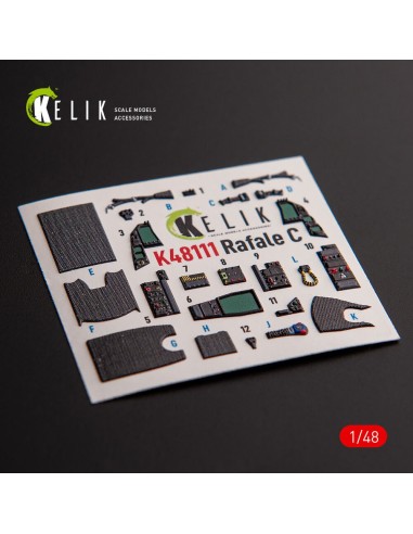 Rafale C - interior 3D decals for Academy/Revell kit 