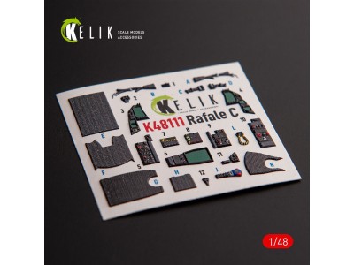Rafale C - interior 3D decals for Academy/Revell kit 
