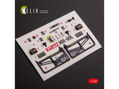 MH-60L Black Hawk - interior 3D decals for ICM kit 