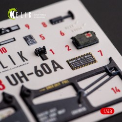 UH-60A Black Hawk - Type 1 interior 3D decals for ICM kit 
