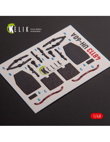 UH-60A Black Hawk - Type 1 interior 3D decals for ICM kit 