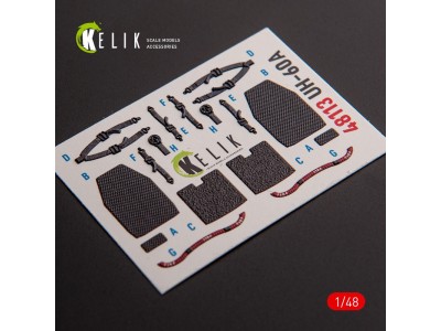 UH-60A Black Hawk - Type 1 interior 3D decals for ICM kit 