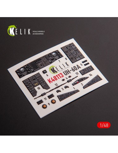 UH-60A Black Hawk - Type 1 interior 3D decals for ICM kit 