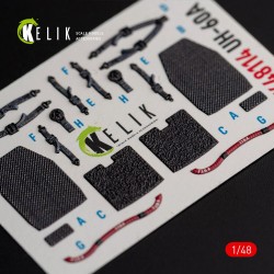 UH-60A Black Hawk - Type 2  Defence Intelligence of Ukraine interior 3D decals for ICM kit 
