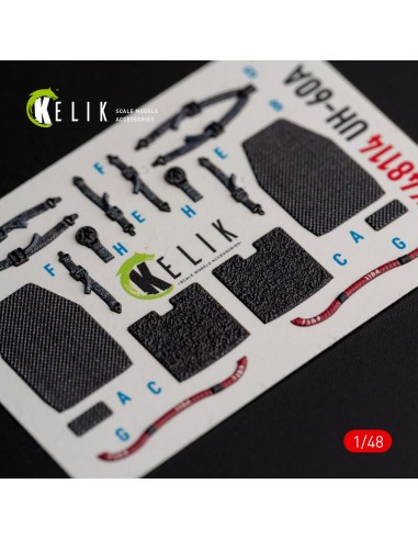 UH-60A Black Hawk - Type 2  Defence Intelligence of Ukraine interior 3D decals for ICM kit 