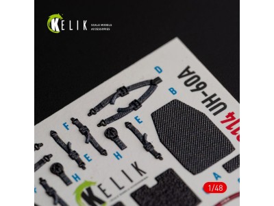 UH-60A Black Hawk - Type 2  Defence Intelligence of Ukraine interior 3D decals for ICM kit 