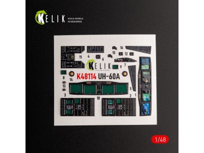 UH-60A Black Hawk - Type 2  Defence Intelligence of Ukraine interior 3D decals for ICM kit 