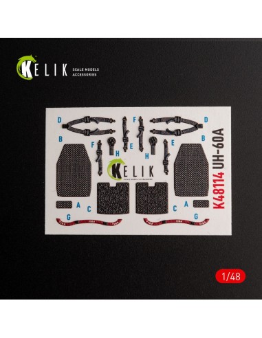UH-60A Black Hawk - Type 2  Defence Intelligence of Ukraine interior 3D decals for ICM kit 