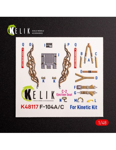 F-104 A/C - interior 3D decals for Kinetic kit 