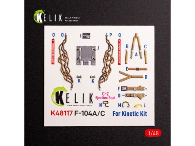 F-104 A/C - interior 3D decals for Kinetic kit 