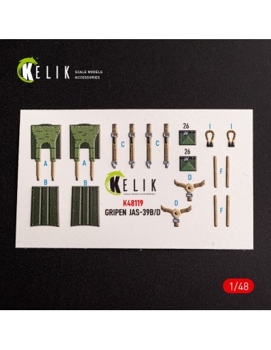 Jas-39 B/D - interior 3D decals for Zimi Model/KittyHawk kit kit 