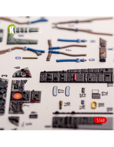 F-104G - interior 3D decals for Kinetic kit 