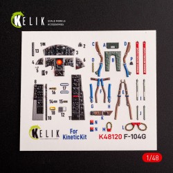 F-104G - interior 3D decals for Kinetic kit  2