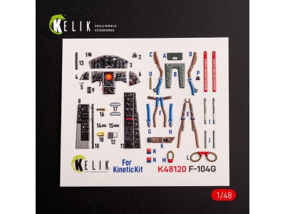 F-104G - interior 3D decals for Kinetic kit 