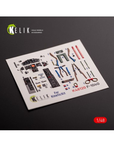 F-104G - interior 3D decals for Kinetic kit 