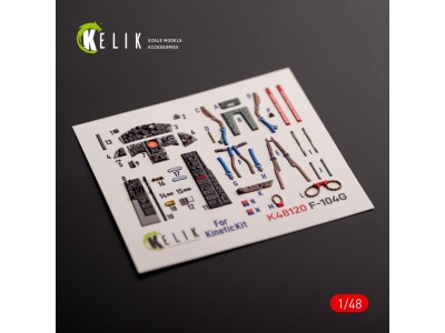 F-104G - interior 3D decals for Kinetic kit 
