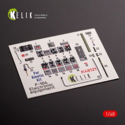 F-104 series Electrical Equipment - interior 3D decals for Kinetic kit 