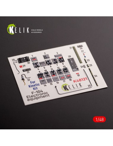 F-104 series Electrical Equipment - interior 3D decals for Kinetic kit 