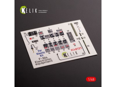 F-104 series Electrical Equipment - interior 3D decals for Kinetic kit 