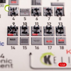 F-104 series Electrical Equipment - interior 3D decals for Kinetic kit  2