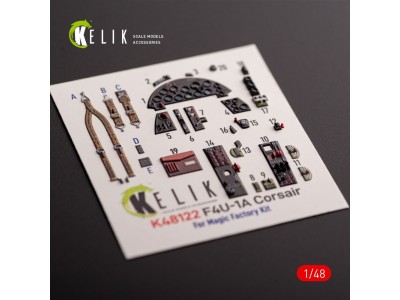 F4U-1A Corsair - interior 3D decals for Magic Factory kit 