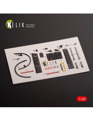 FJ-2 - interior 3D decals for Italeri kit 