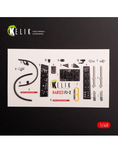FJ-2 - interior 3D decals for Italeri kit 