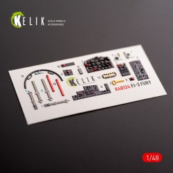 FJ-3 - interior 3D decals for Zimi Model/KittyHawk kit kit 