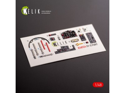 FJ-3 - interior 3D decals for Zimi Model/KittyHawk kit kit 